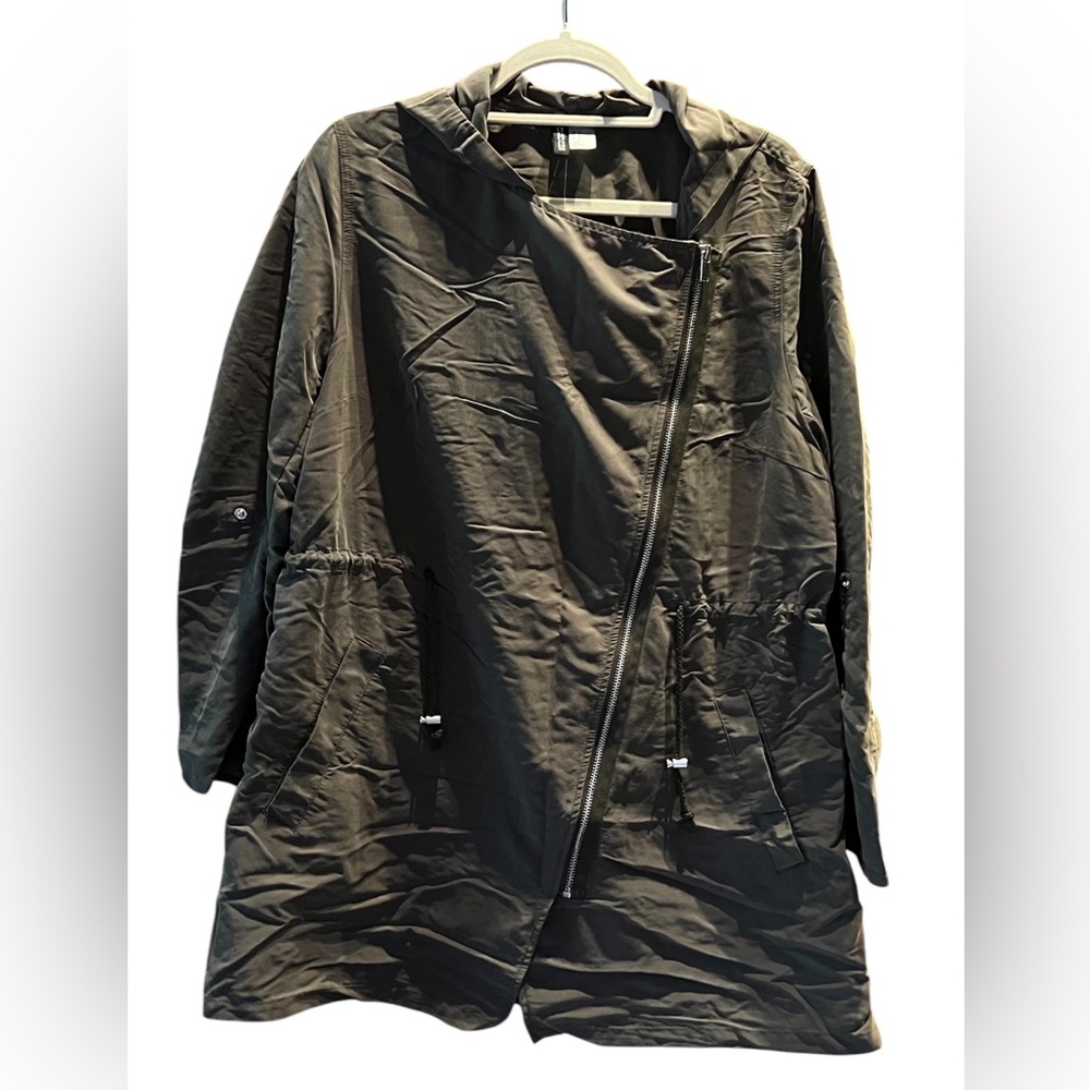 Divided by H&M Olive Green Hooded Lightweight Jacket